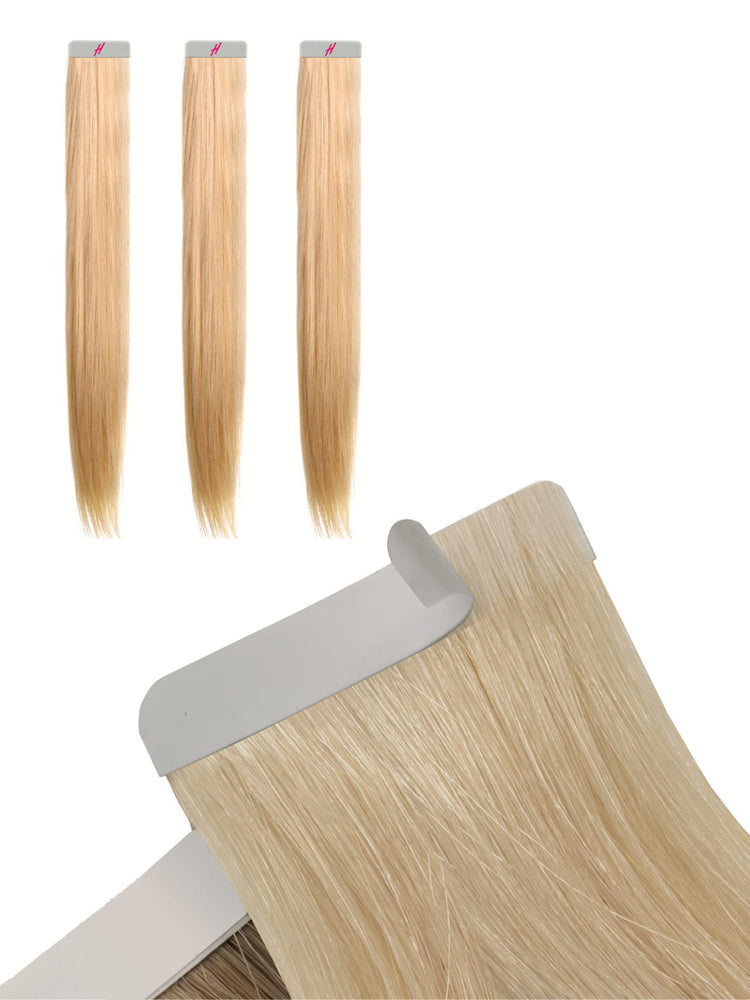 Extensions Cheveux à Ruban Adhésif – 100% Cheveux Naturels 20-60 Bandes Longueur 49-60 Cm